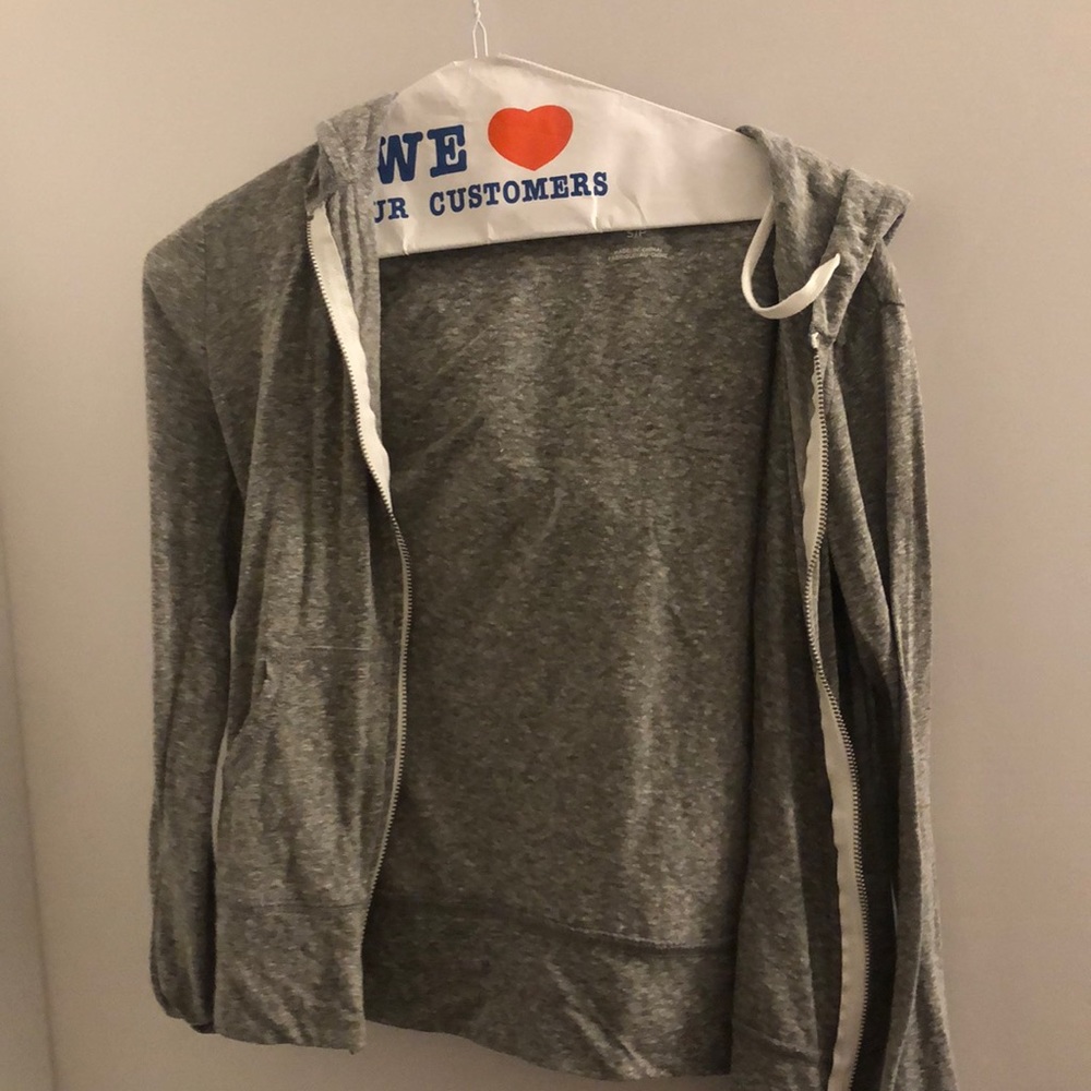 aeropostale grey zip up